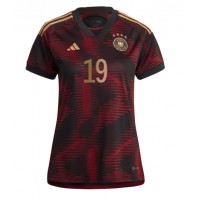 Camiseta Alemania Leroy Sane #19 Visitante Equipación para mujer Mundial 2022 manga corta